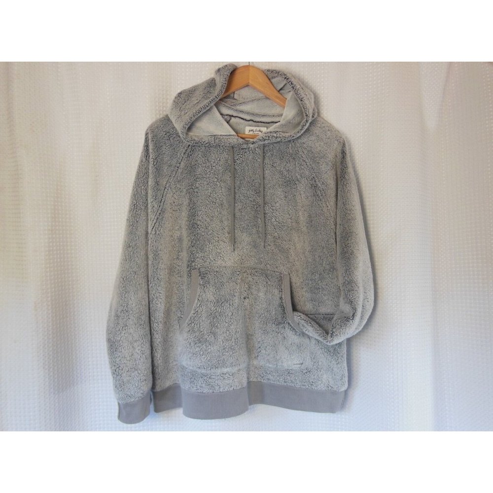 Gilly Hicks by Hollister Plush Lounge Sherpa Hoodie size Med grey gently used
